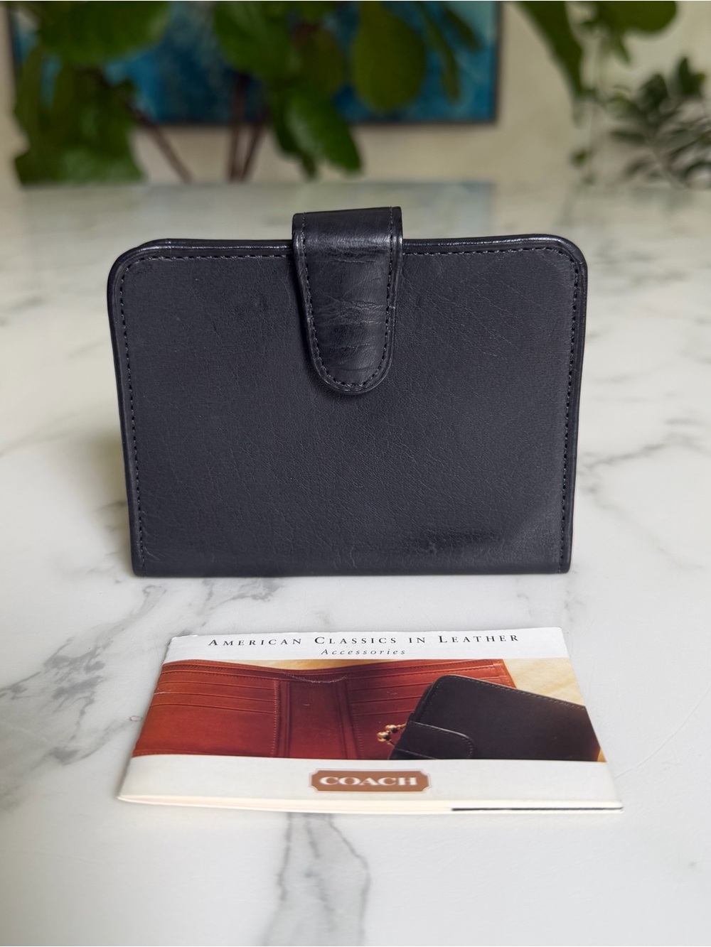 Coach Vintage Water Buffalo Leather Credit Card Organizer Wallet 4834 Card Case